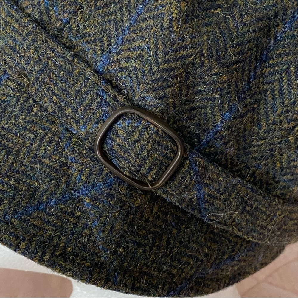MUCROS WEAVERS Jaunty Women’s Flapper Cloche Hat Irish Wool Grayish Green Tweed - Picture 11 of 13